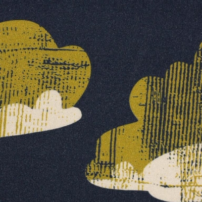 Viskose "glowing clouds" Käselotti Dunkelblau